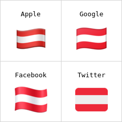Ausztria zászlaja emodzsi