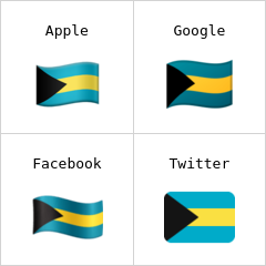 Flaga Bahamów emoji