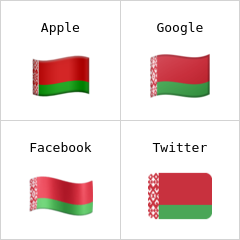 Vlajka Běloruska emodži