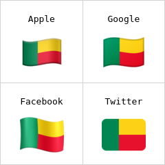 Benins flagga emoji