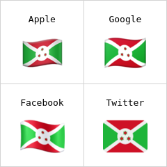 Burundi zászlaja emodzsi