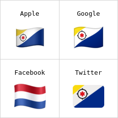 Vlajka Karibského Nizozemska emodži