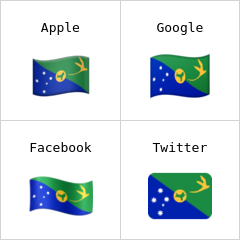 क्रिसमस द्वीप का ध्वज इमोजी