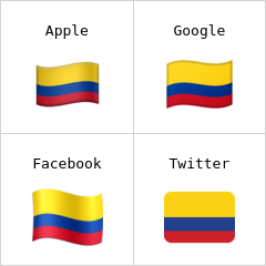 Drapeau de la Colombie emojis