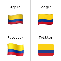 Drapeau de la Colombie emojis