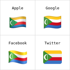Steagul statului Comore emoji