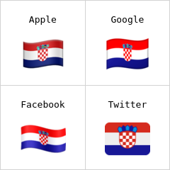 Kroatian lippu emojit