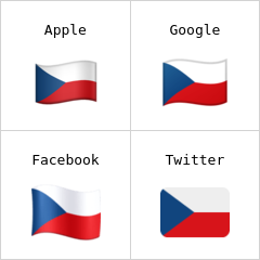 Tjeckiens flagga emoji