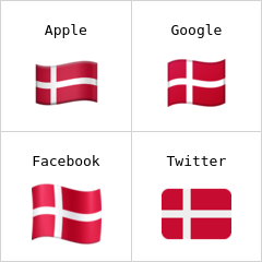 Vlajka Dánska emodži