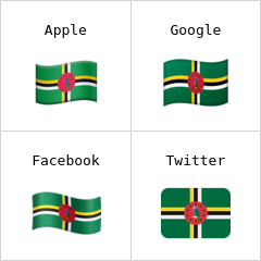 Steagul statului Dominica emoji