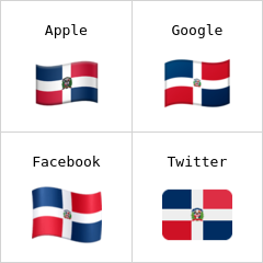 Vlag van de Dominicaanse Republiek emoji