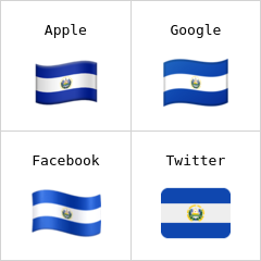El Salvadorin lippu emojit