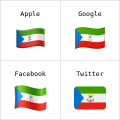 Ekvatorialguineas flagga emoji