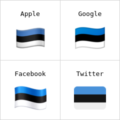 Vlajka Estonska emodži