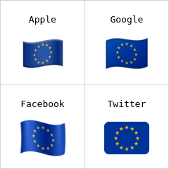 Vlajka Evropské unie emodži