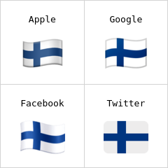 Flagge von Finnland Emoji