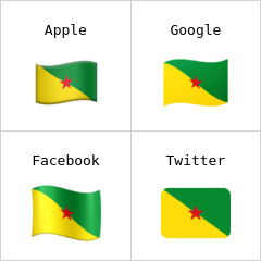 Bandera de la Guayana Francesa Emojis