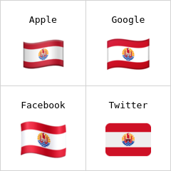 Bandera de la Polinesia Francesa Emojis