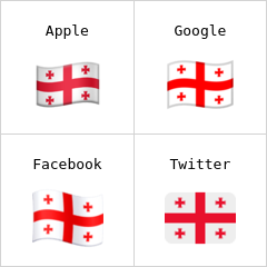 Gürcistan Bayrağı emoji