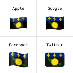 Steagul regiunii Guadelupa emoji