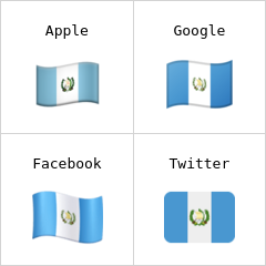 Vlajka Guatemaly emodži