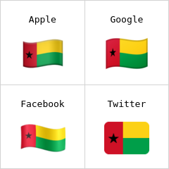 Guinea-Bissaus flagga emoji
