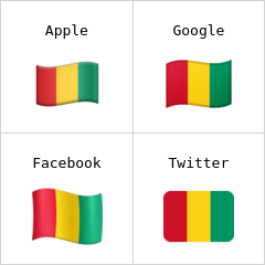 기니 국기 이모티콘