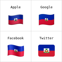 Haitin lippu emojit