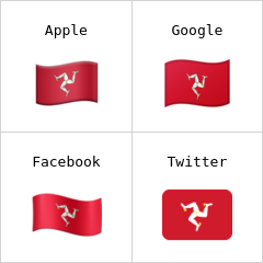 Isle of Mans flagga emoji