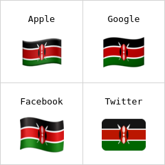 Kenian lippu emojit