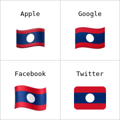 라오스 국기 이모티콘
