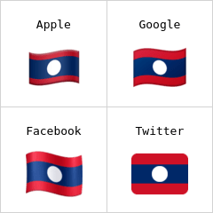 Bandera de Laos Emojis