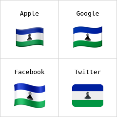 賴索托旗幟 表情符號