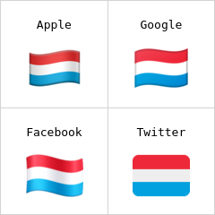 盧森堡旗幟 表情符號