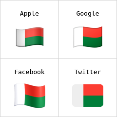 Vlajka Madagaskaru emodži