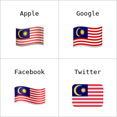 Malajzia zászlaja emodzsi