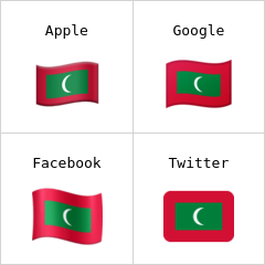 Vlag van de Maldiven emoji