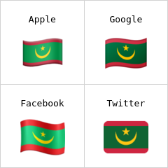 Mauritánia zászlaja emodzsi
