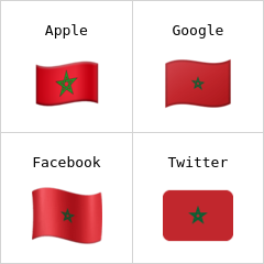 Marokkó zászlaja emodzsi