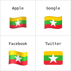 Bandera de Birmania Emojis