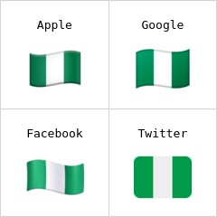 Nigerian lippu emojit