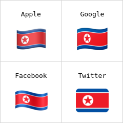 Észak-Korea zászlaja emodzsi