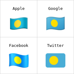 Vlag van Palau emoji