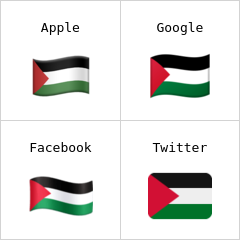 Bandeira dos Territórios Palestinos emoji
