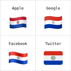 Vlajka Paraguaye emodži