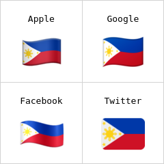 A Fülöp-szigetek zászlaja emodzsi