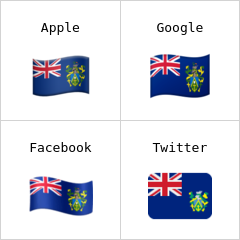पिटकैर्न द्वीप का ध्वज इमोजी