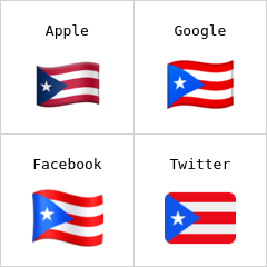 प्यूर्टो रिको का ध्वज इमोजी