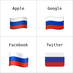 Rysslands flagga emoji