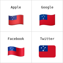 Steagul statului Samoa emoji